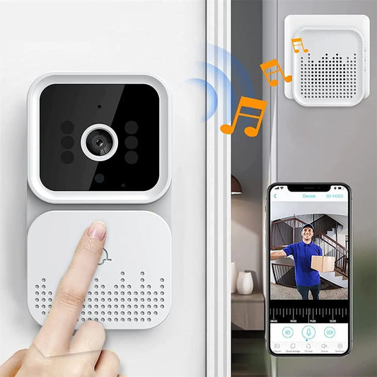 Video Doorbell Wireless Wifi Intercom System Home Monitor Remote Camera - ShopWay