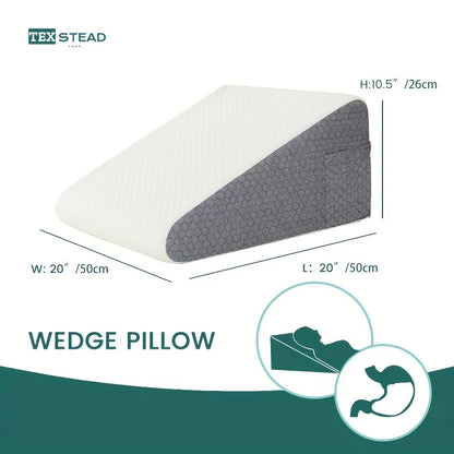 Wedge Pillow for Sleeping Bed Wedge Pillow for After Surgery Triangle Pillow Wedge Air Layer Sleeping Wedge Cover Memory Foam
